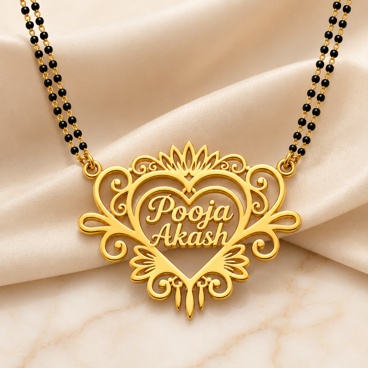 Customize Couple Name Mangalsutra
