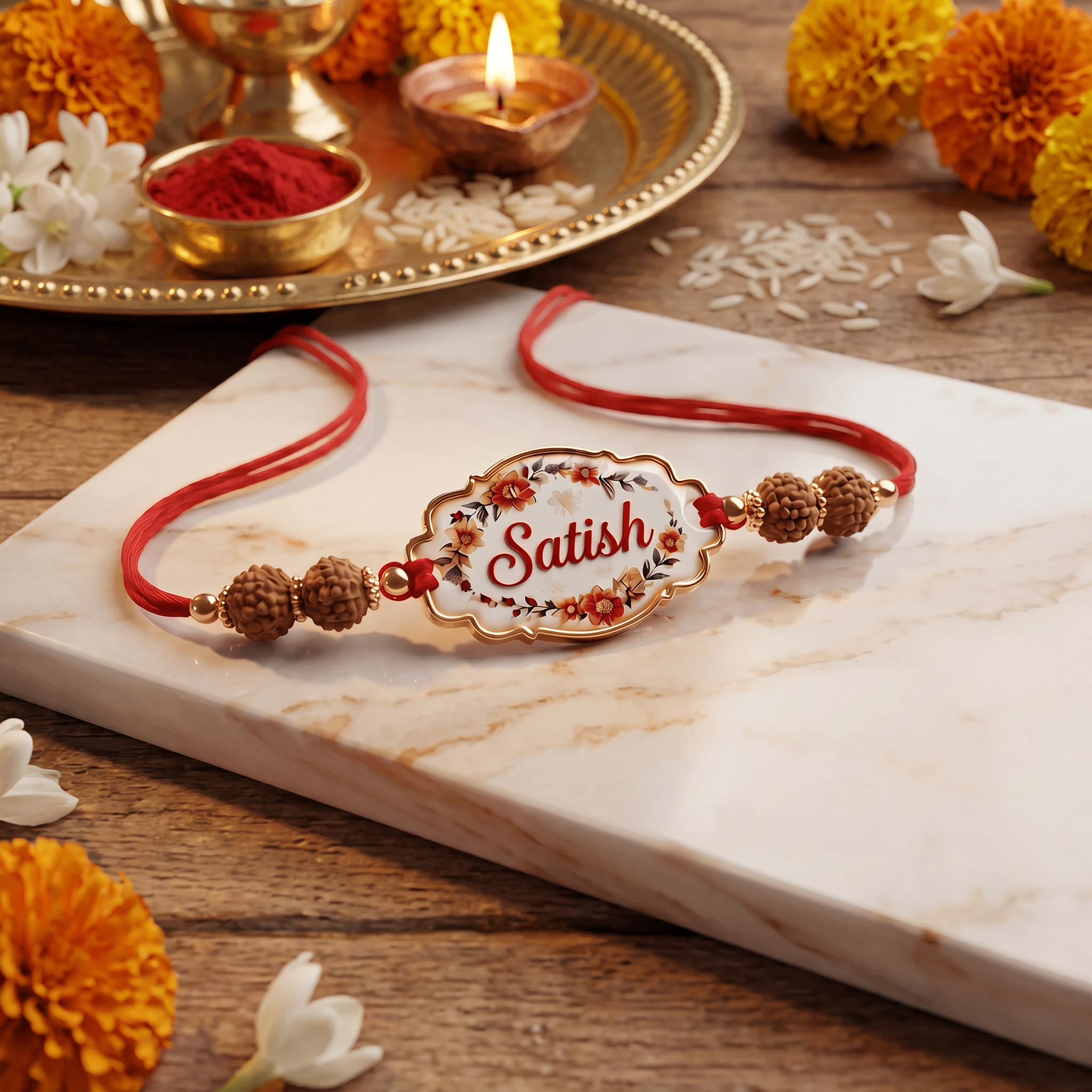 Personalized Name Rakhi for Brother