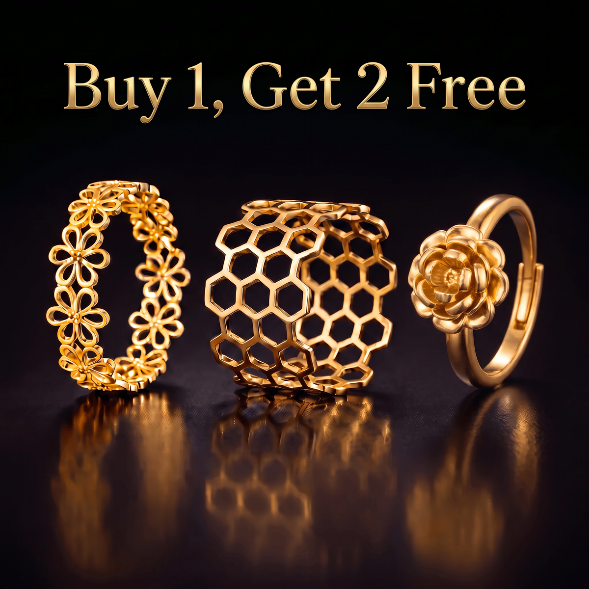 Modern Muse Ring ( Buy 1 Get 2 Free )