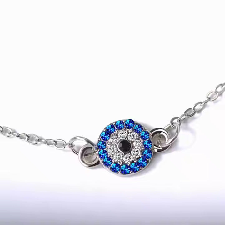 Diamond Evil Eye Anklet
