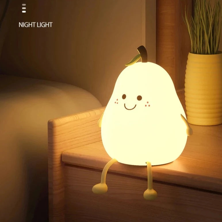 Cute Silicon Pear Night Lamp