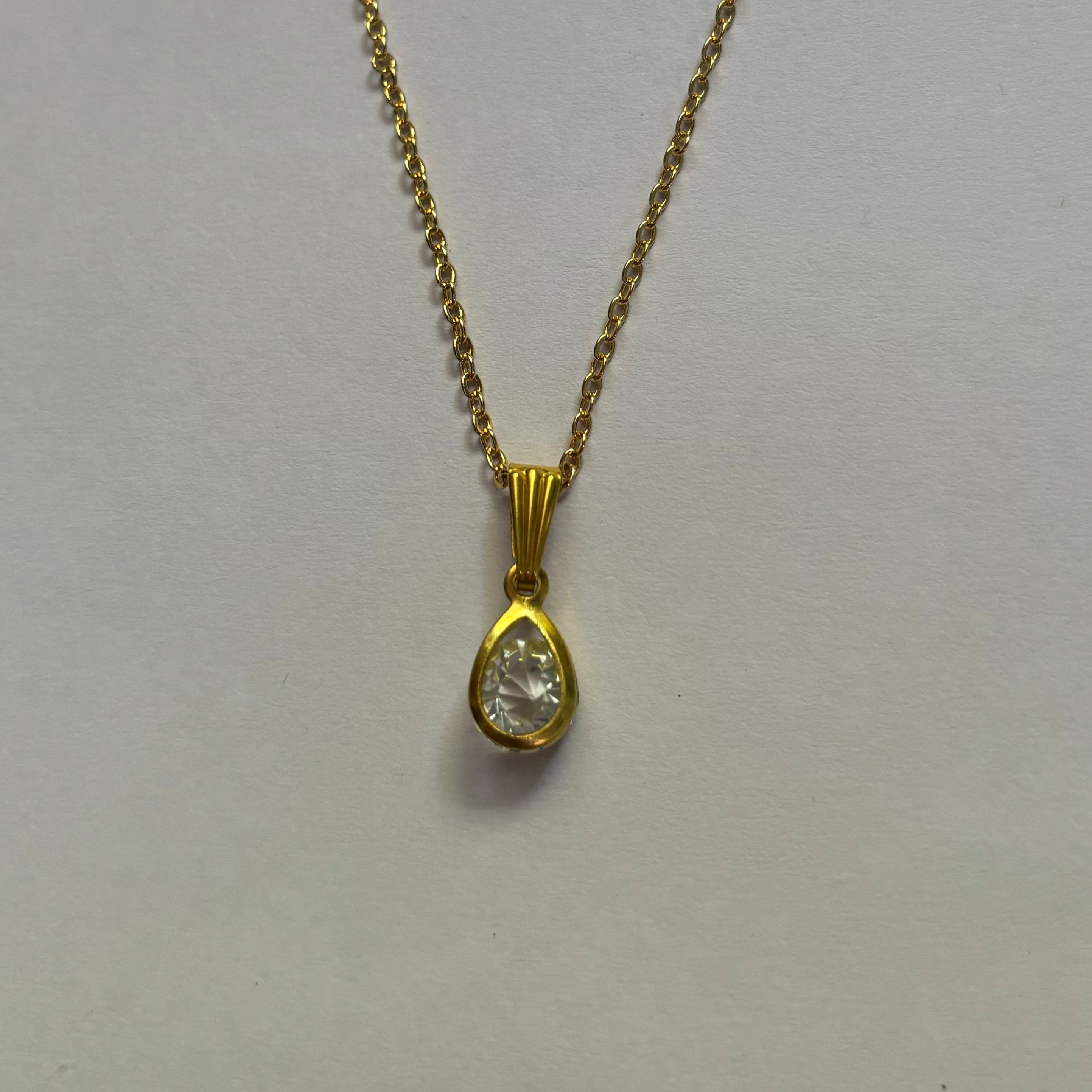 Oval Diamond Necklace