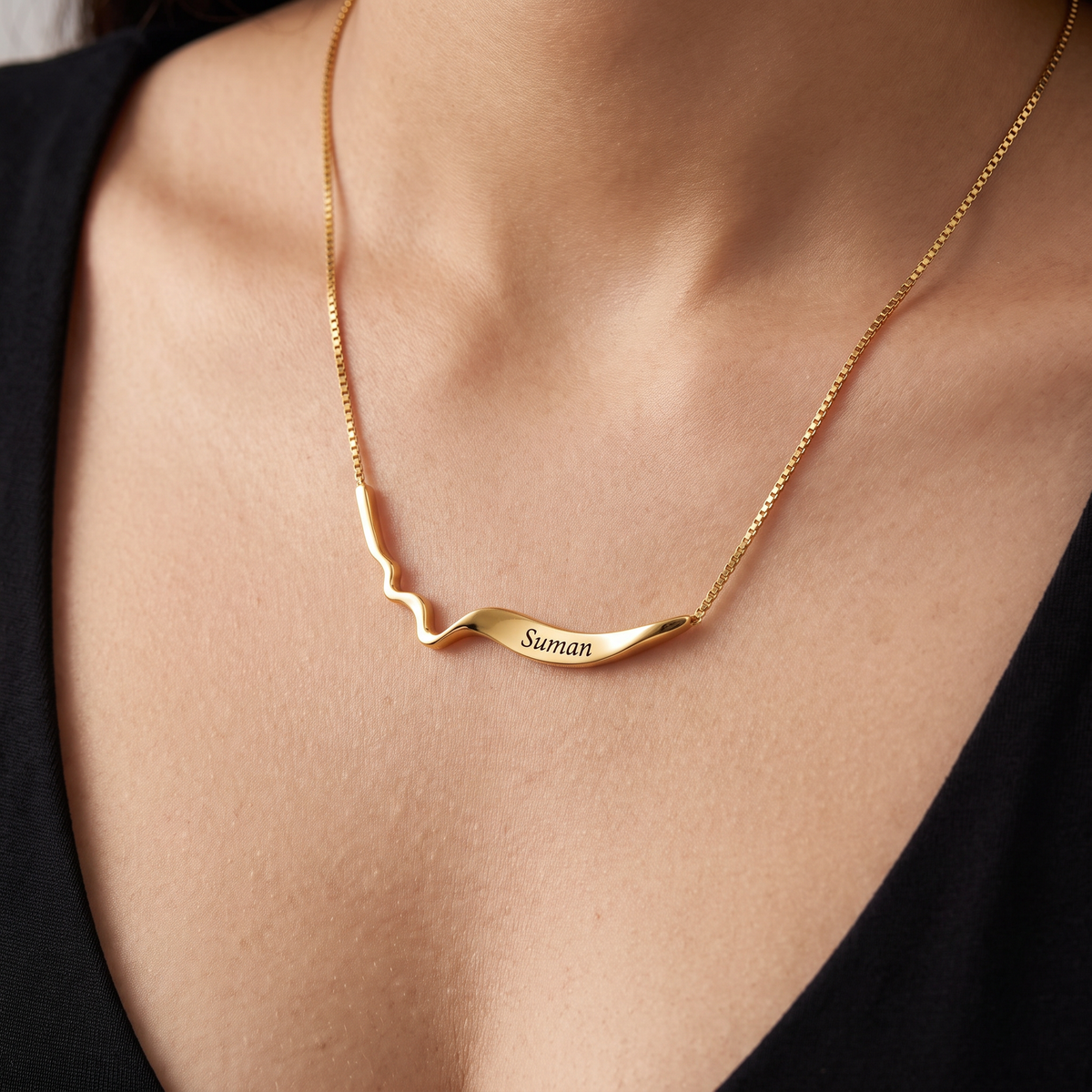 Infinity Curve Chain with your Name