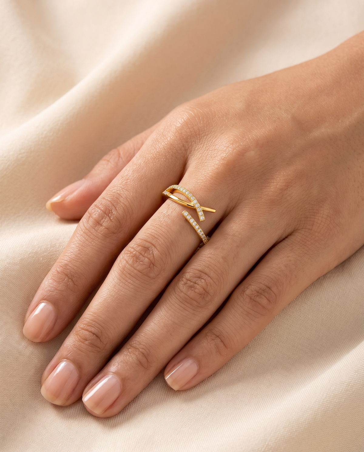 Ribbon Swirl Ring