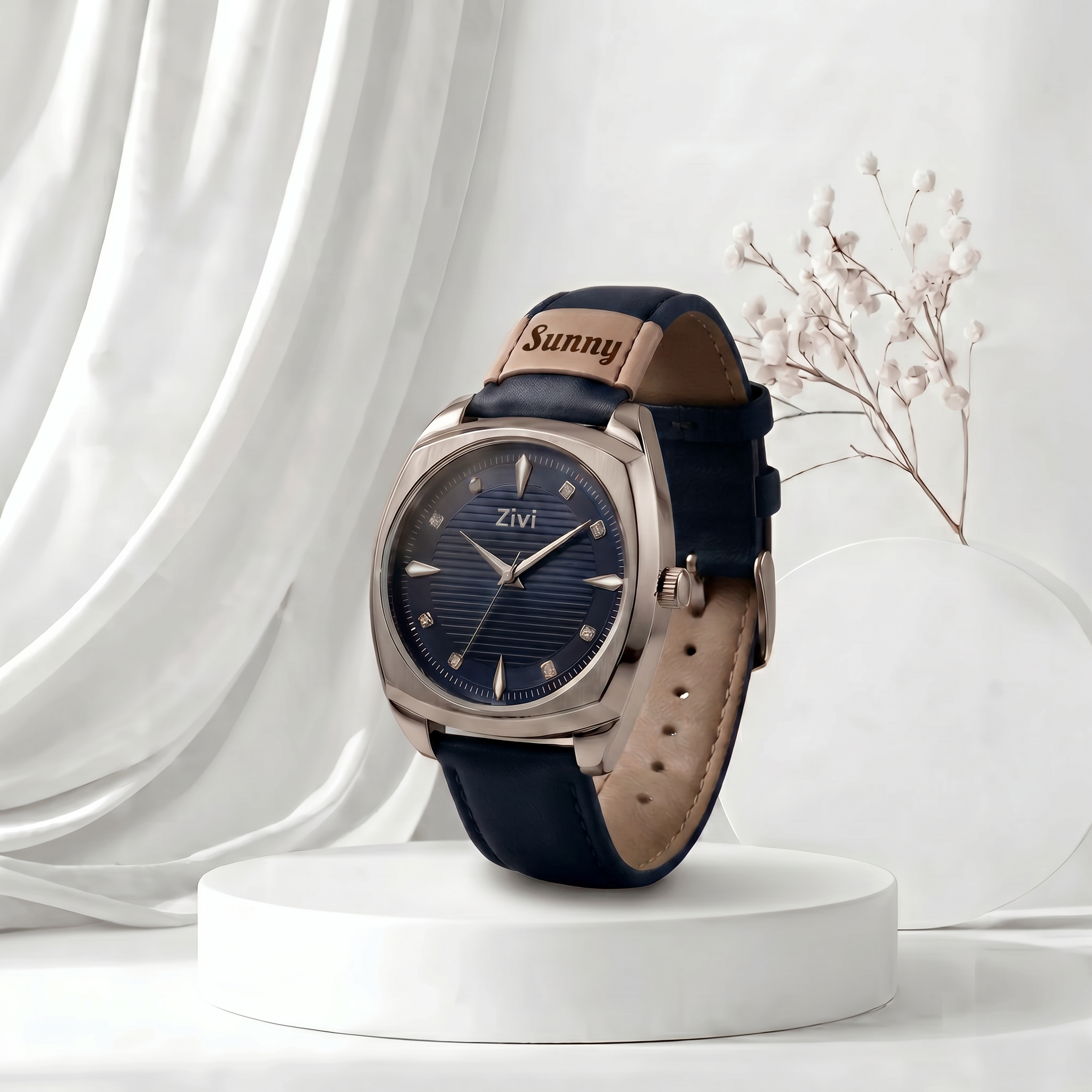 Zivi Signature Watch โ Customized Name Strap for Men