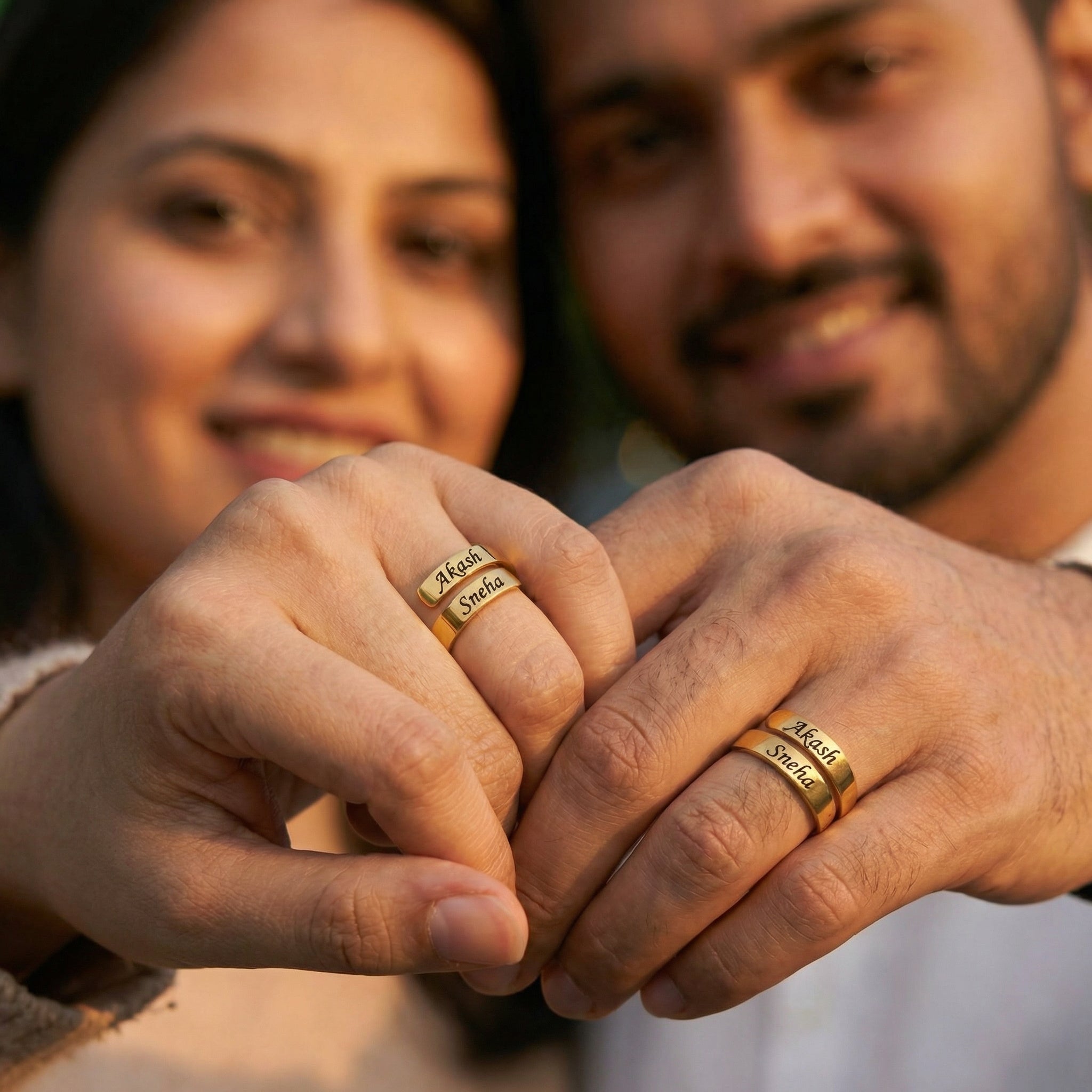 Personalized Couple Bands (Set of 2 Pcs for Men and Women)