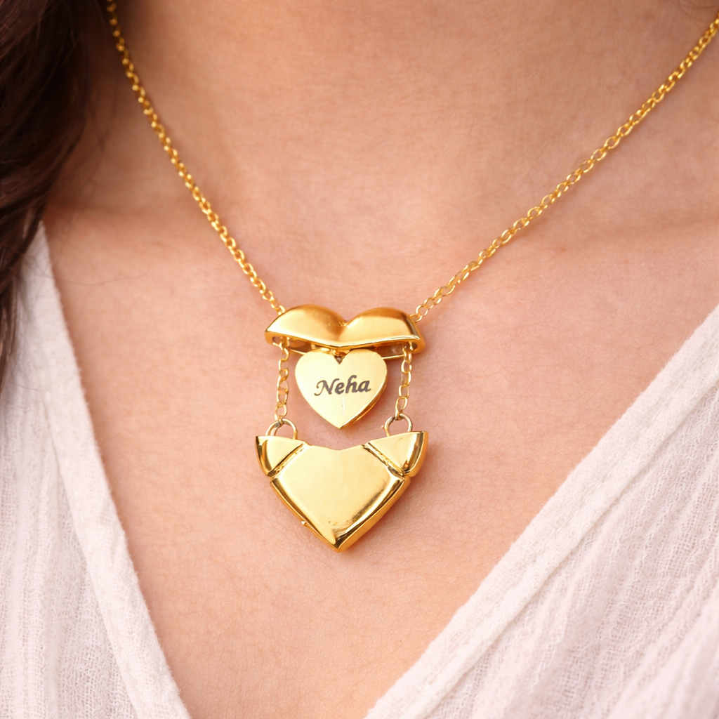 Secret Heart Name Necklace