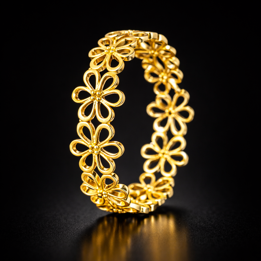 Flower Adjustable Ring