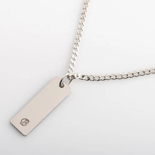 Personalized Bar Pendant Necklace