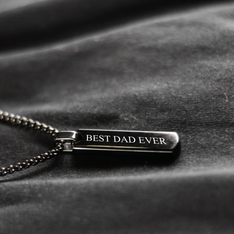 Personalized Bubble Bar Necklace