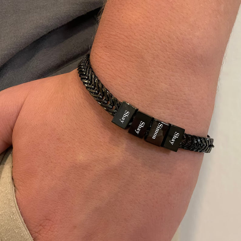 Personalized Cube Name Bracelet