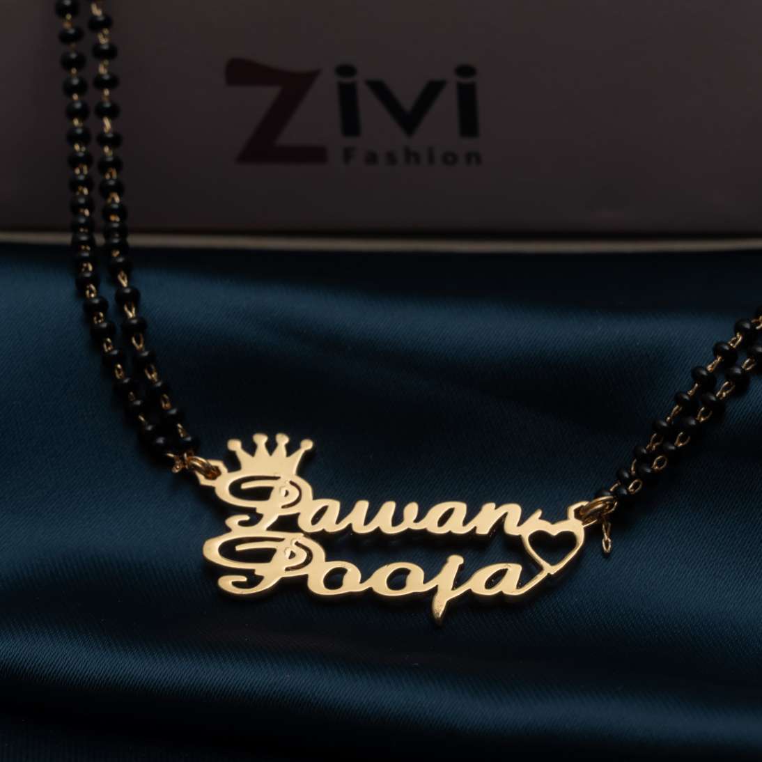 Heart Double Name Necklace