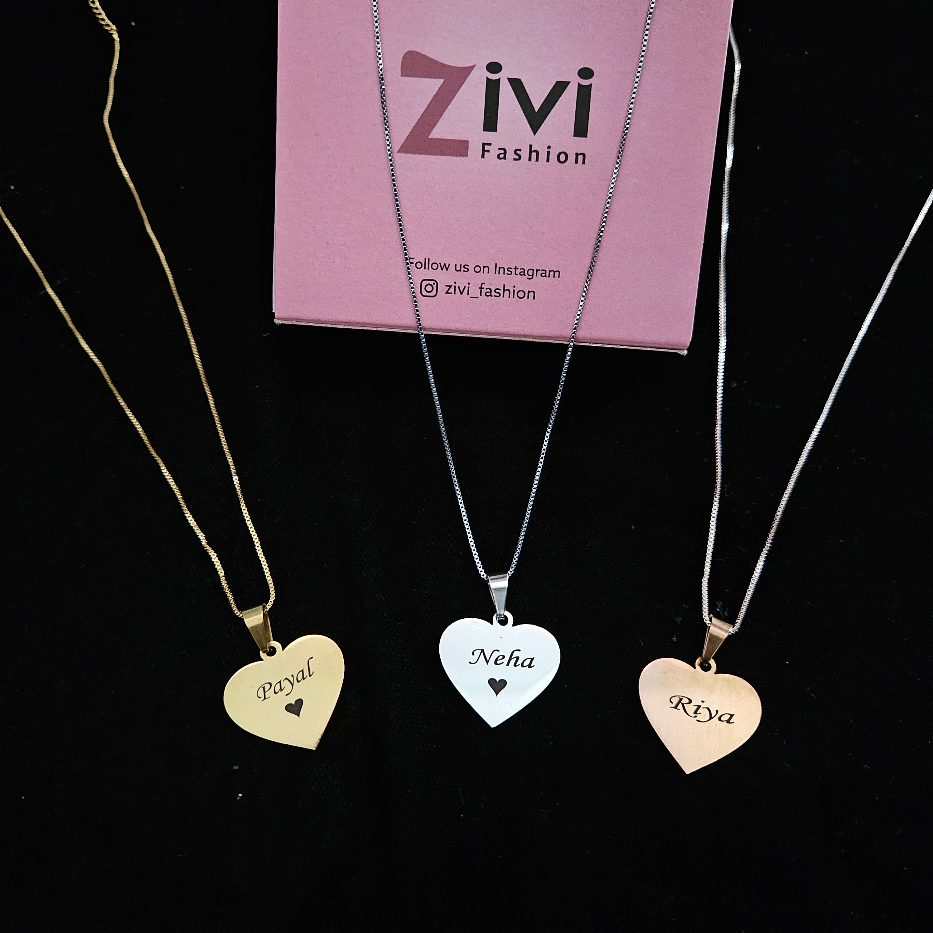 Engraved Heart Necklace