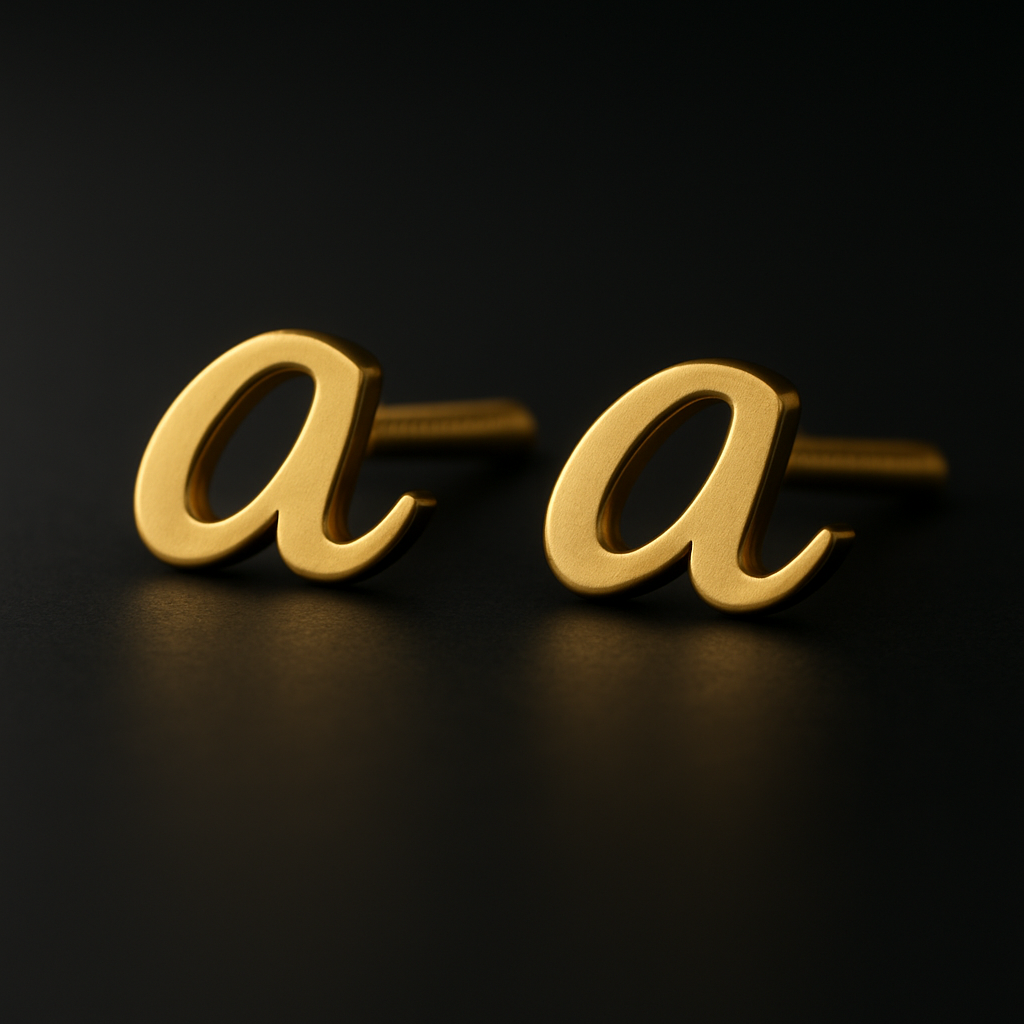 Initial Earrings
