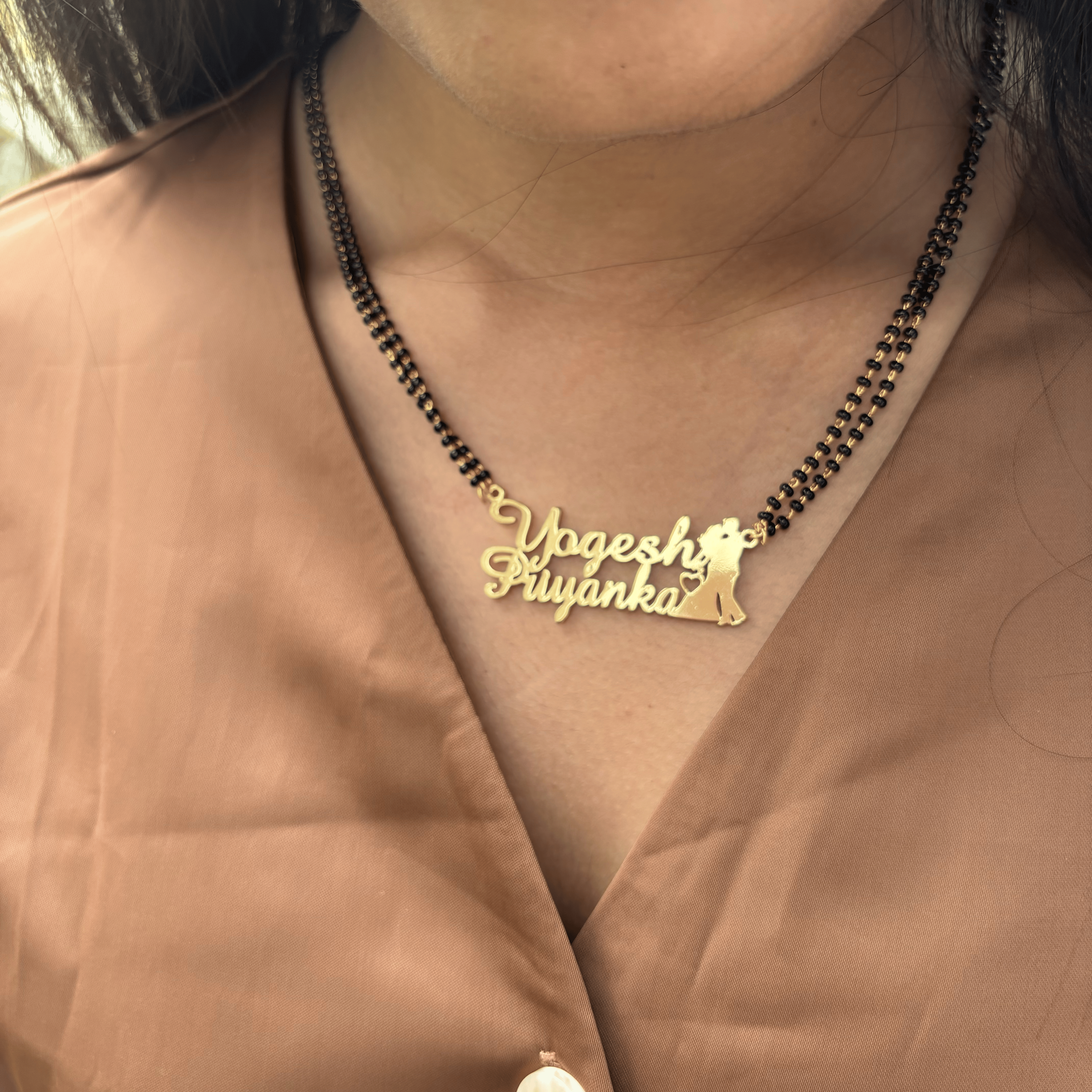 Cute Couple Name Necklace