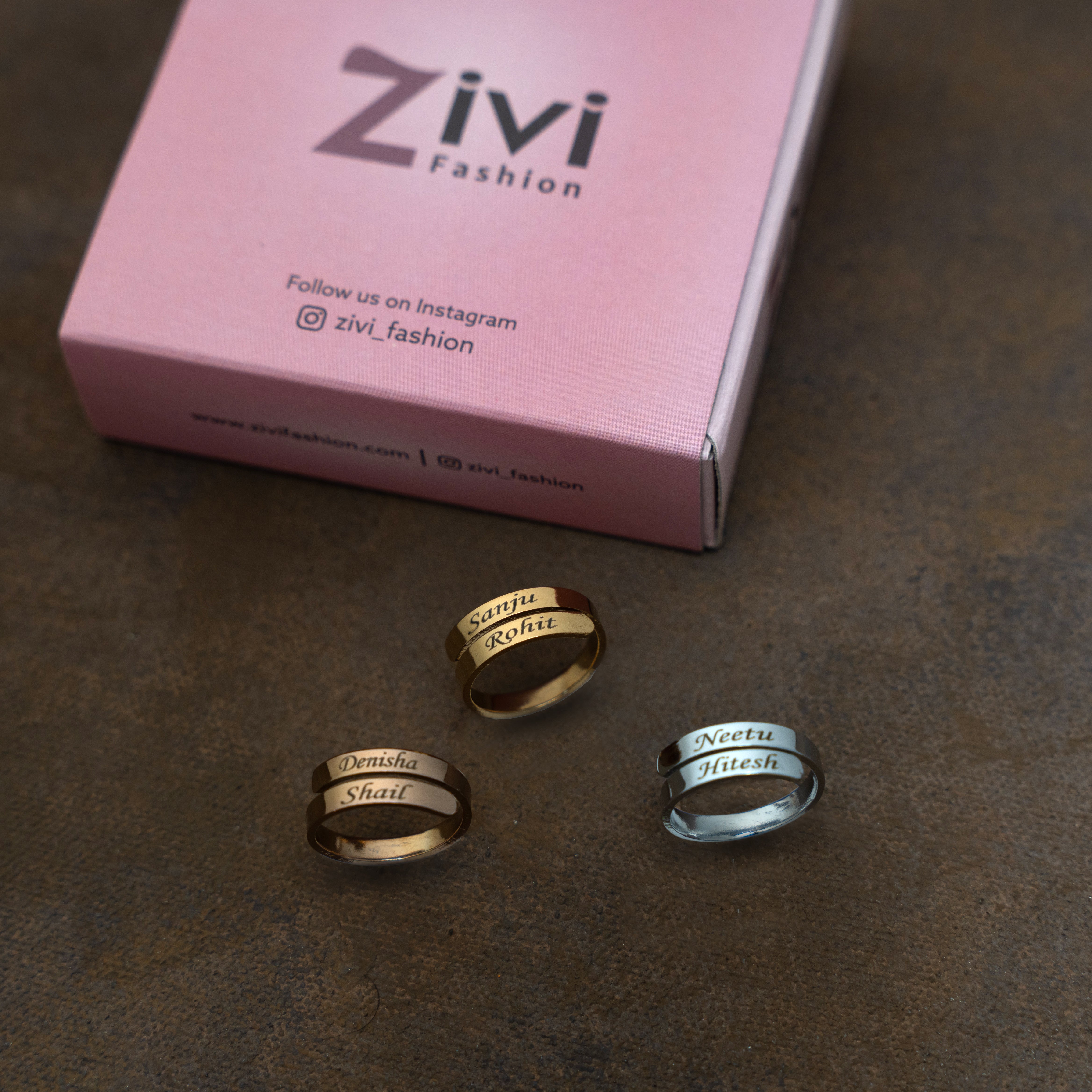 Engraved Name Ring
