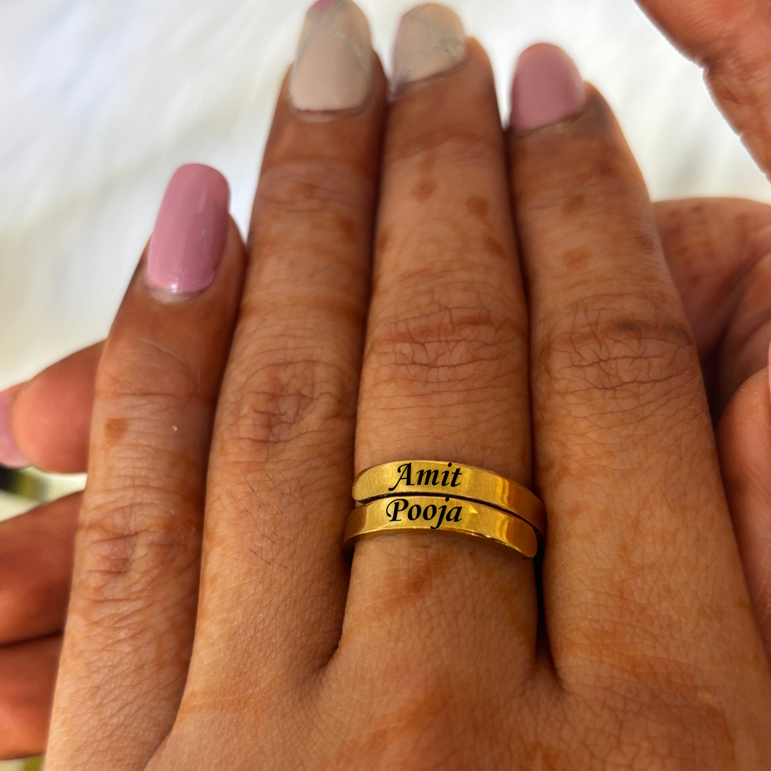 Engraved Name Ring