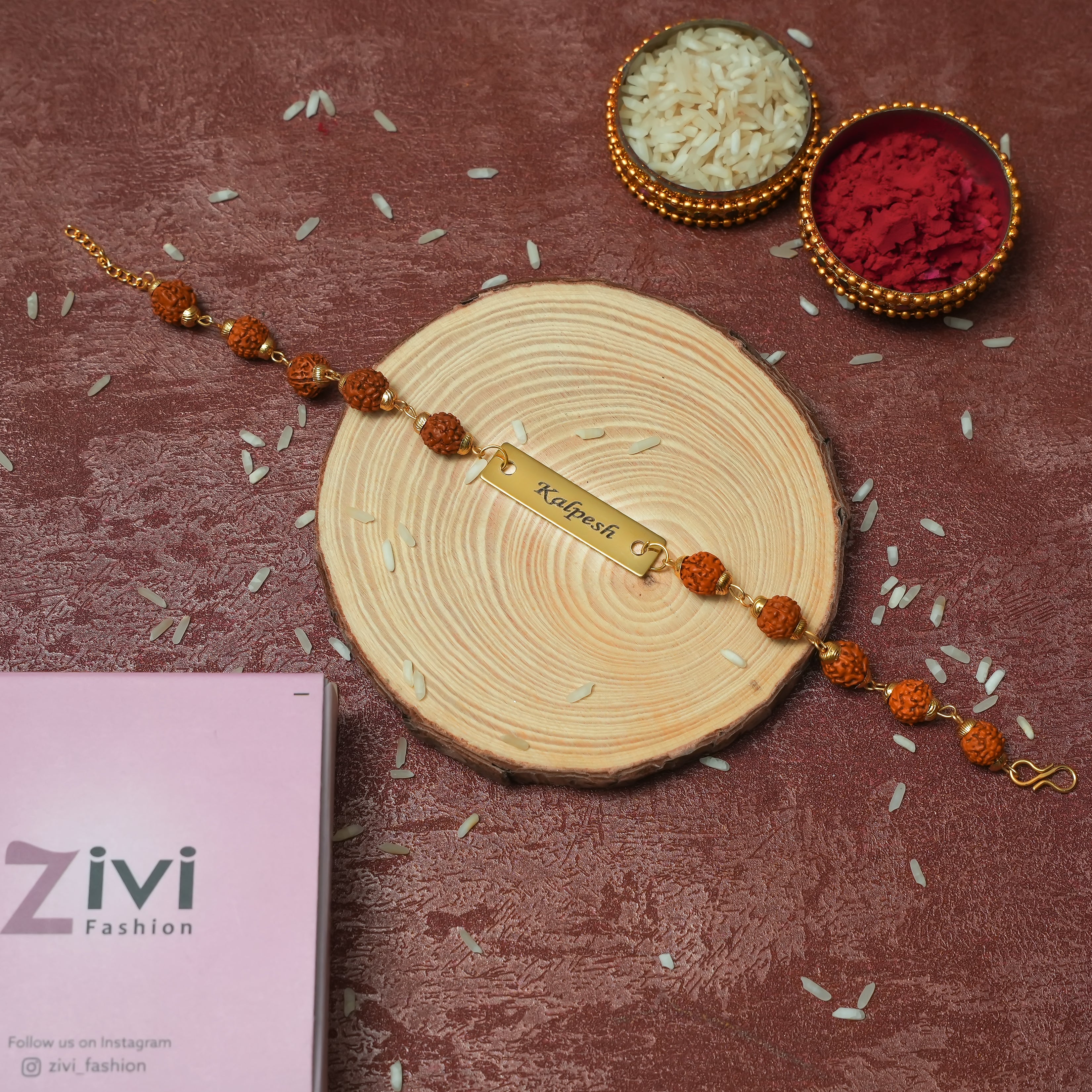 Customize Rudraksh Rakhi ( Special Offer for 149/- Today Only)