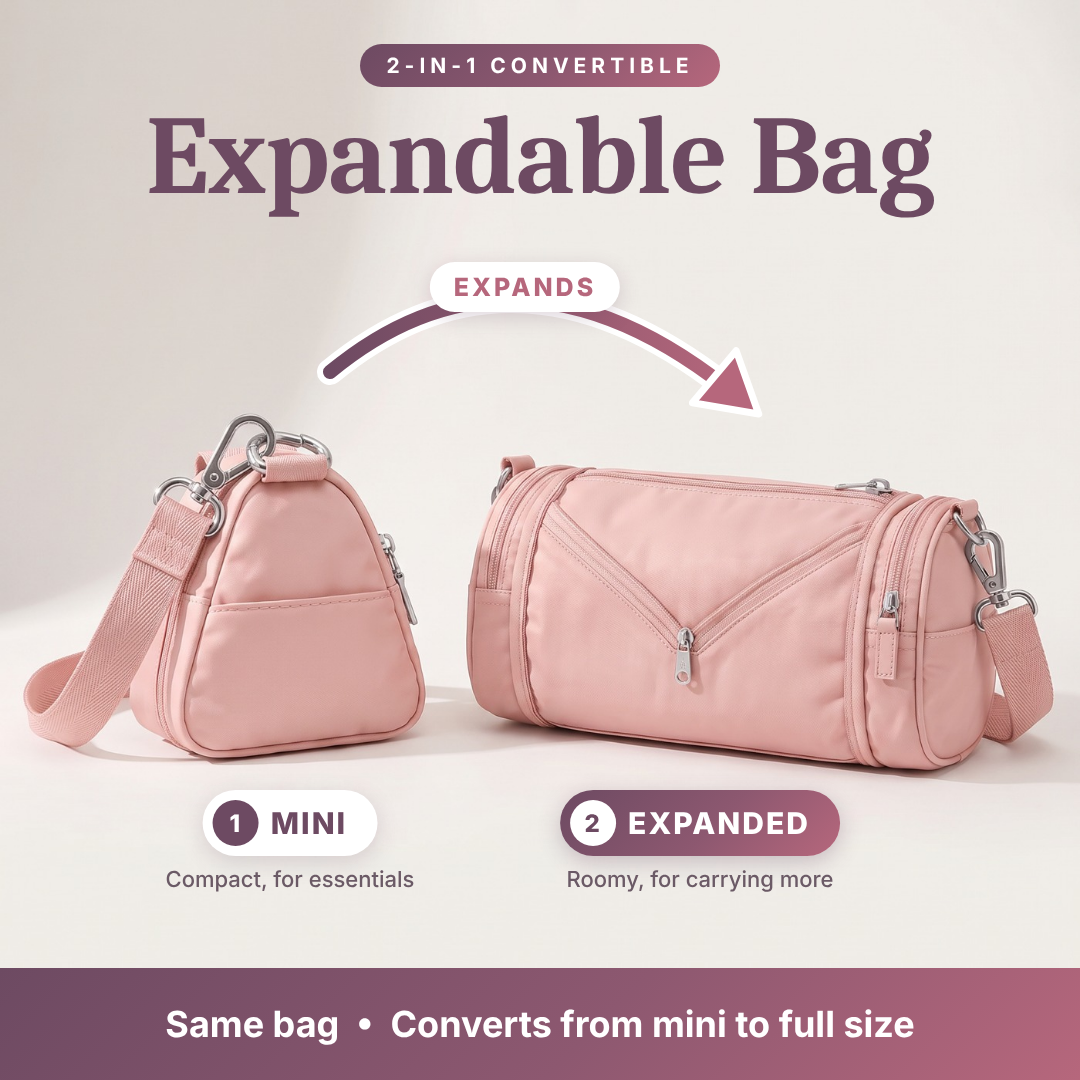 Expandable Crossbody Bag