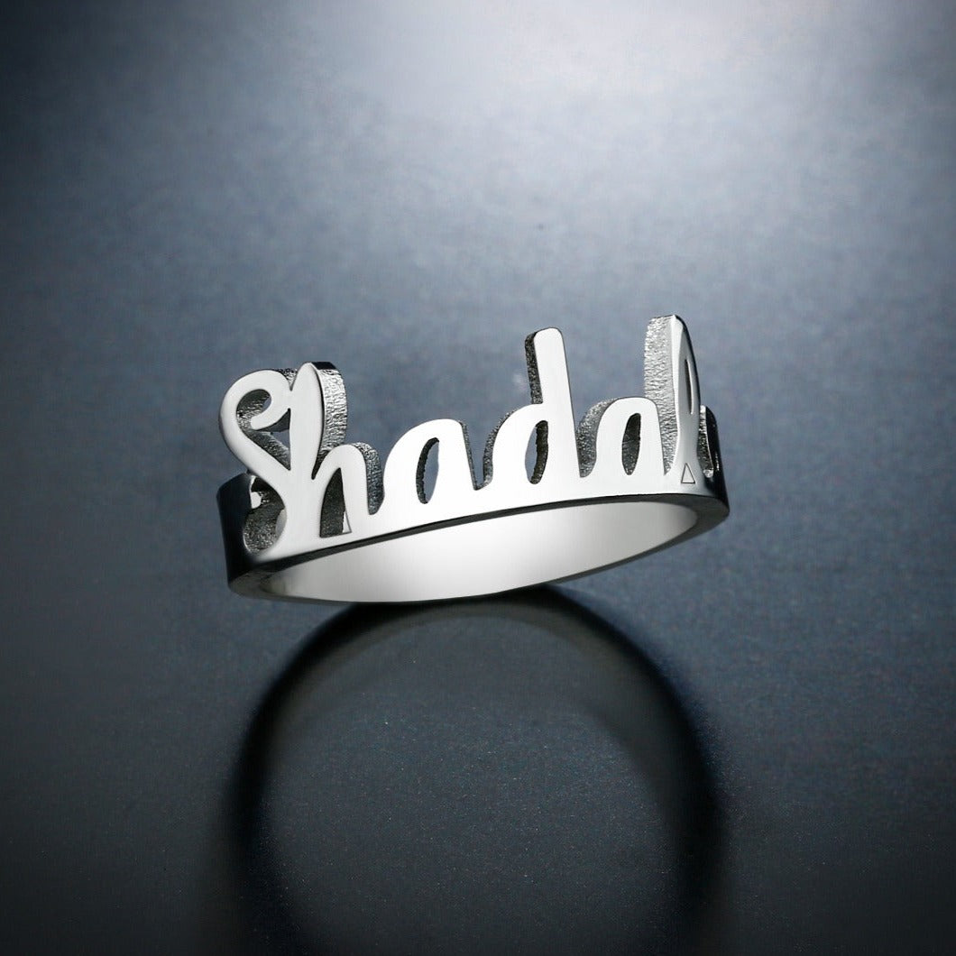 Custom Initials 925 Sterling Silver Ring for Men – New Design Ring – Jewelry  for Men & Women